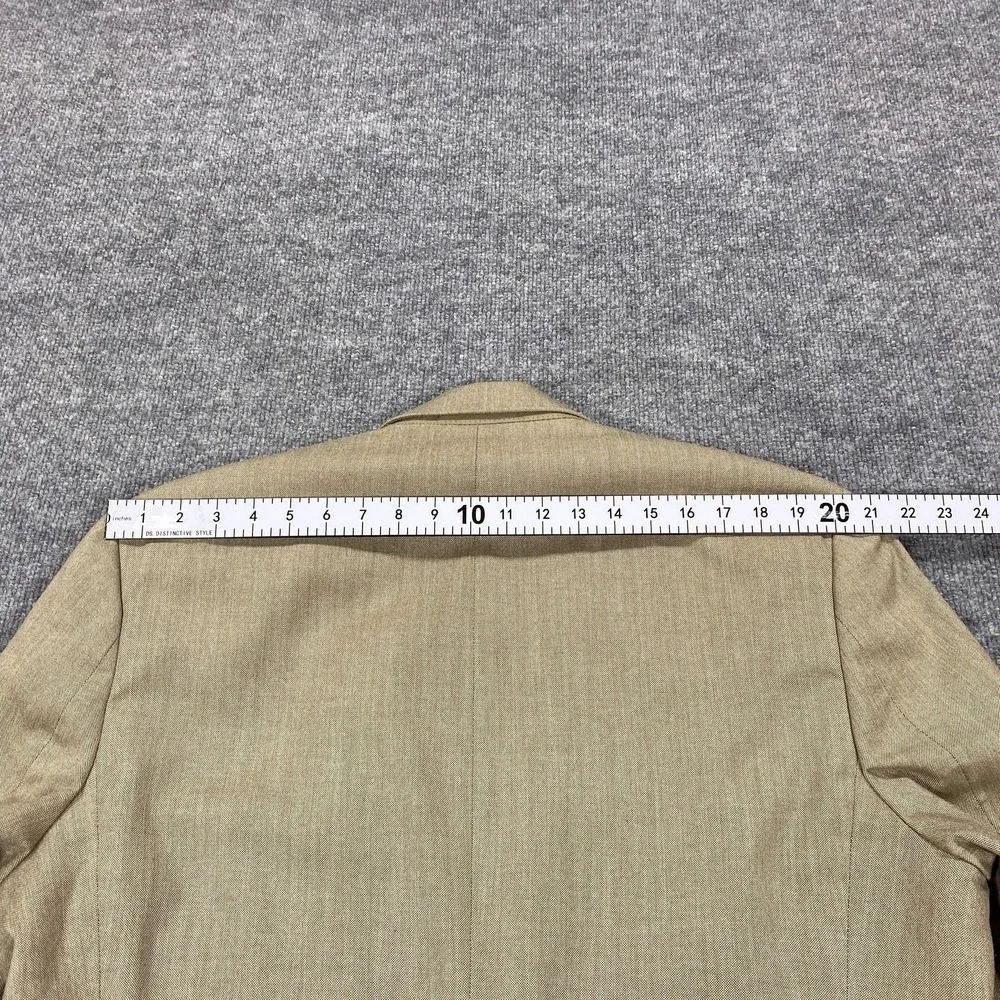 Chaps Blazer Mens 46 Long Beige‎ Poly Rayon Sport Coat Classic Dress Jacket